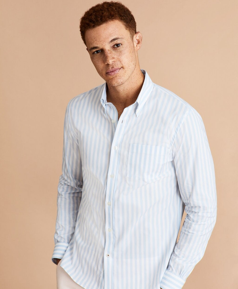 Performance Series Striped Poplin Shirt