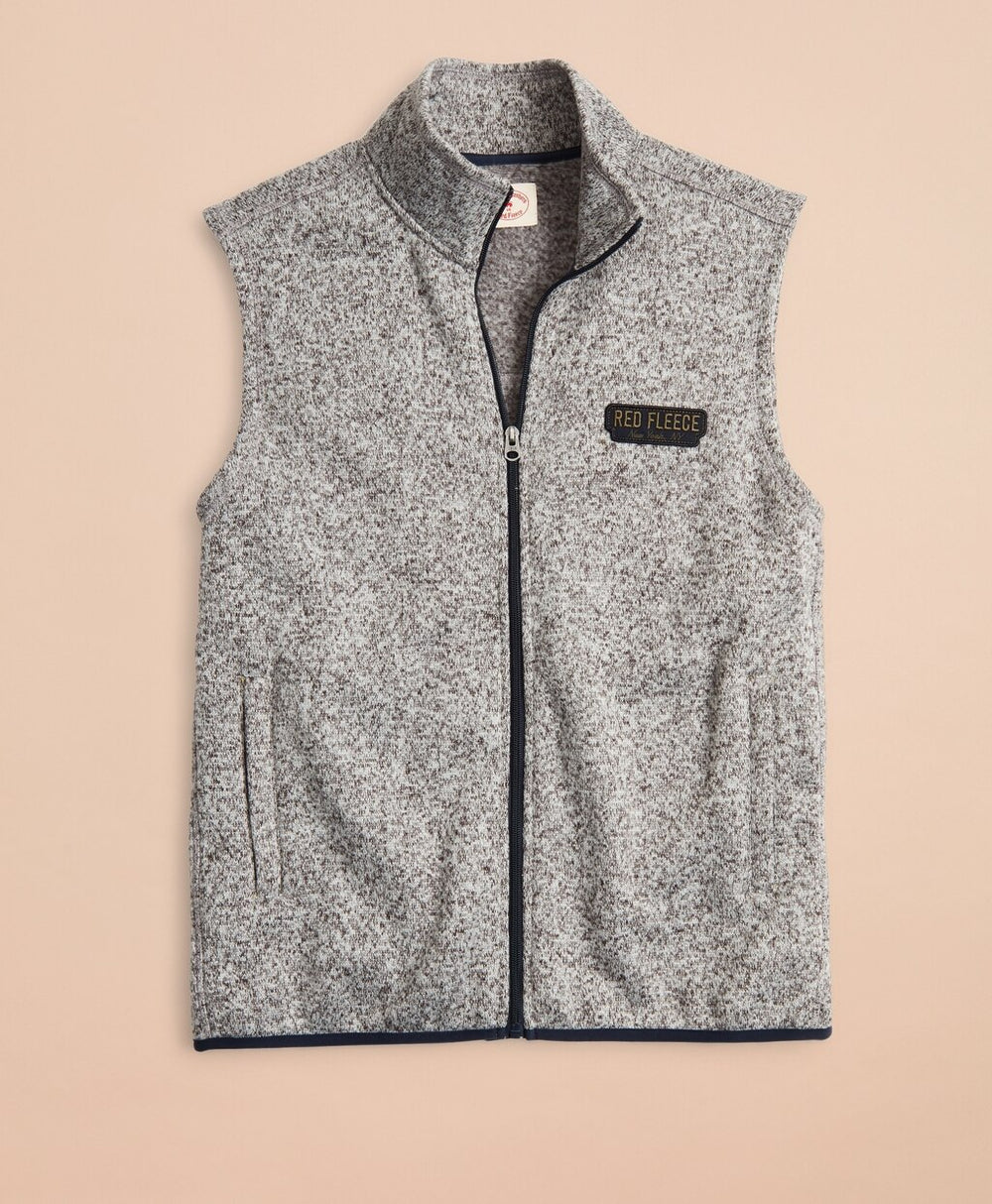 Zip-Up Fleece Sweater Vest