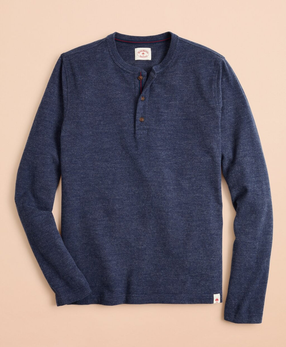 Cotton Jersey Long-Sleeve Henley