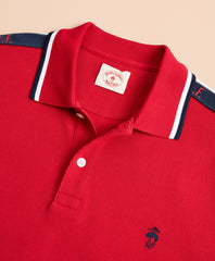 Cotton Pique Initial Polo Shirt