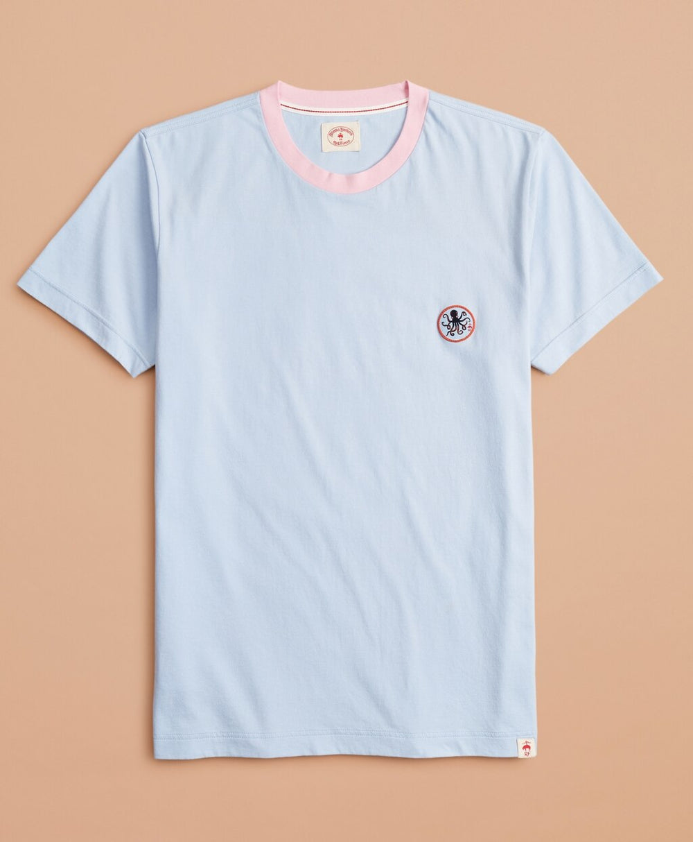 Cotton Octopus Patch T-Shirt