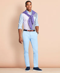 Slim-Fit Garment-Dyed Stretch Chinos