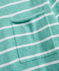Striped Cotton-Linen Crewneck Sweater