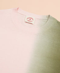 Cotton Ombre Crewneck Sweater
