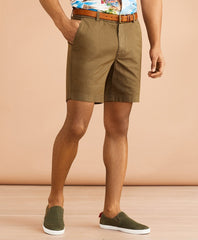 Cotton-Linen 7" Chino Shorts