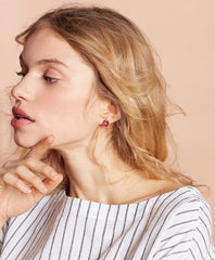 Enamel Stud Earrings - Set of Three