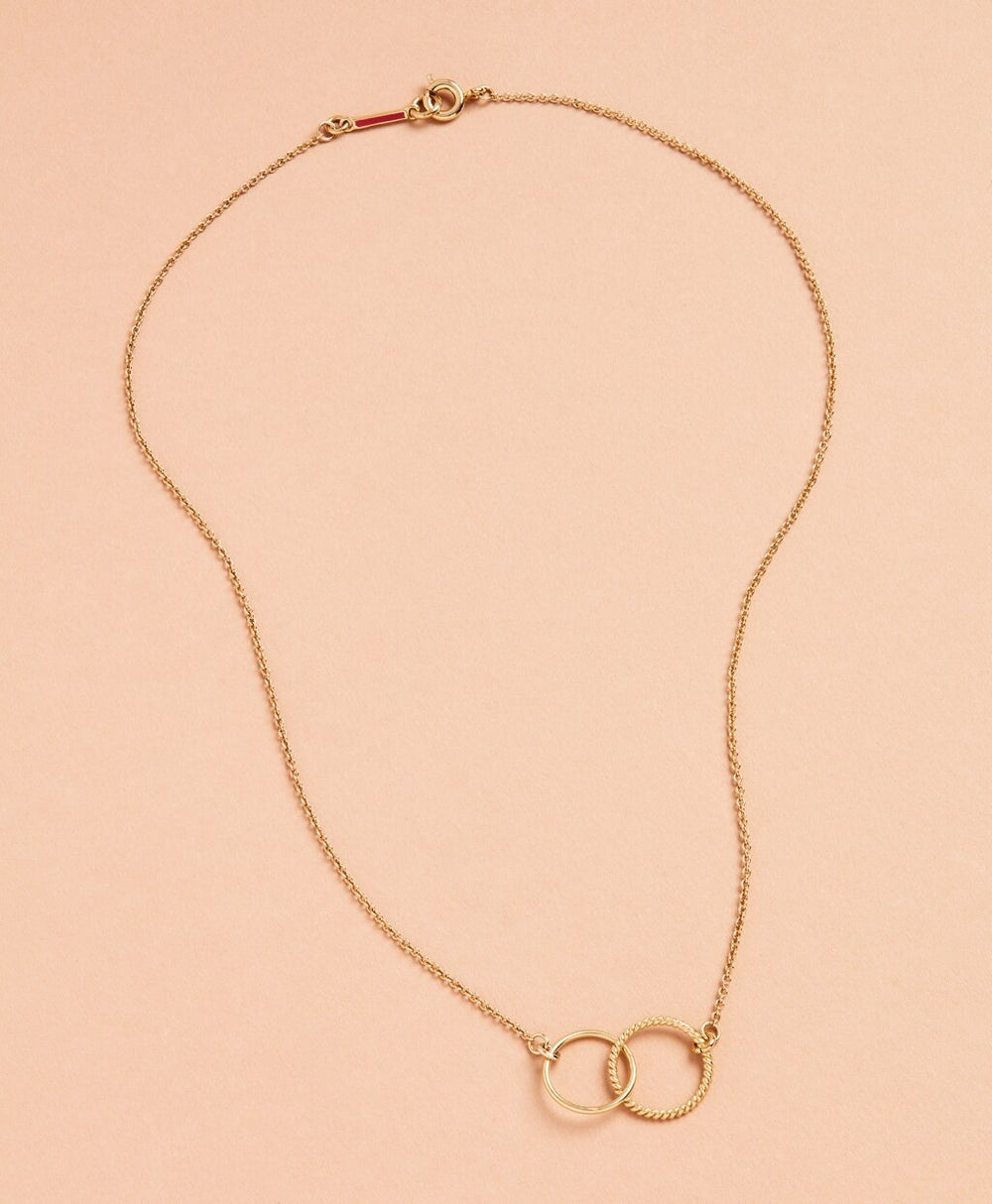 Demi Fine Interlocking Ring Necklace