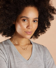 Demi Fine Interlocking Ring Necklace