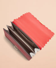 Color-Block Saffiano Leather Shoulder Bag