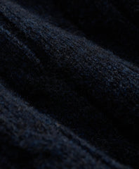 Shetland Wool Fair-Isle Tipped Archive Tennis Sweater