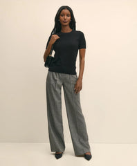 Short-Sleeve Shell Sweater in Cashmere