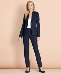 Stretch Wool Two-Button Jacket