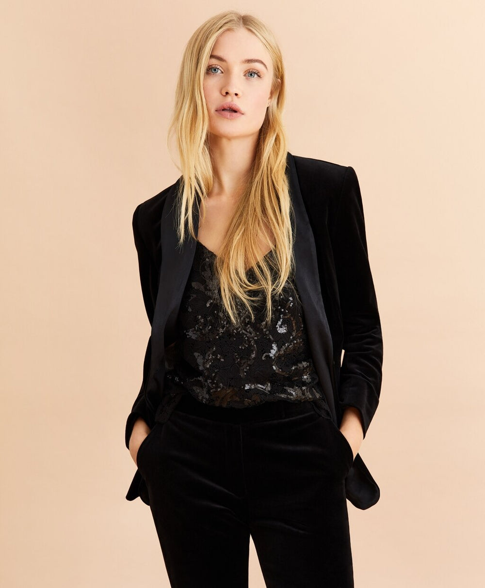 Velvet Tuxedo Jacket