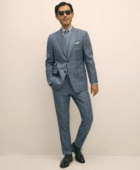Slim Fit Wool Overcheck 1818 Suit
