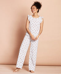 Floral-Print Cotton Poplin Pajamas