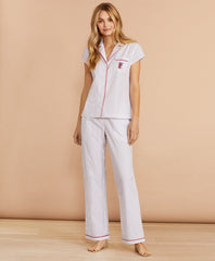 Striped Cotton Poplin Pajamas