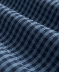 Gingham Shirt Stretch Cotton Non-Iron Oxford Polo Button Down Collar