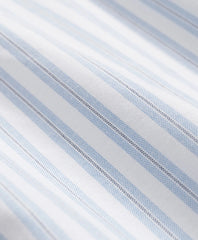 Track Stripe Shirt Stretch Cotton Non-Iron Oxford Polo Button Down Collar