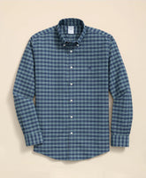 Stretch Non-Iron Oxford Button-Down Collar Check Shirt
