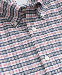 Vintage Check Shirt Stretch Non-Iron Oxford Button-Down Collar