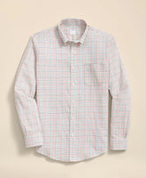 Tattersall Sport Shirt Stretch Supima® Cotton Non-Iron Twill Polo Button Down
