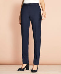 Tapered Stretch Wool Trousers