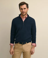 Supima® Cotton Pique Quarter-Zip Sweater