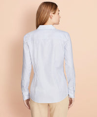 Nine-to-Nine Dobby Stripe Stretch Cotton Shirt