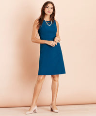 Wool-Blend Twill Dress