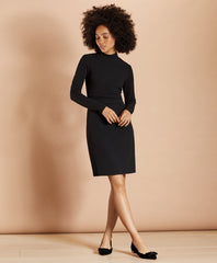 Crepe Jersey Ruched Sheath Dress