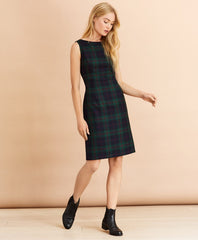 Tartan Wool-Blend A-Line Dress