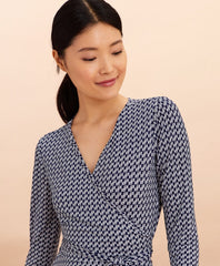 Logo-Print Jersey Wrap Dress
