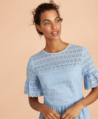 Cotton Eyelet Dress