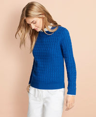 Cable-Knit Cotton-Cashmere Sweater