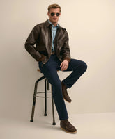 The Cockpit x Brooks Brothers A-2 Leather Flight Jacket