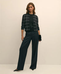 Windowpane Open Cardigan