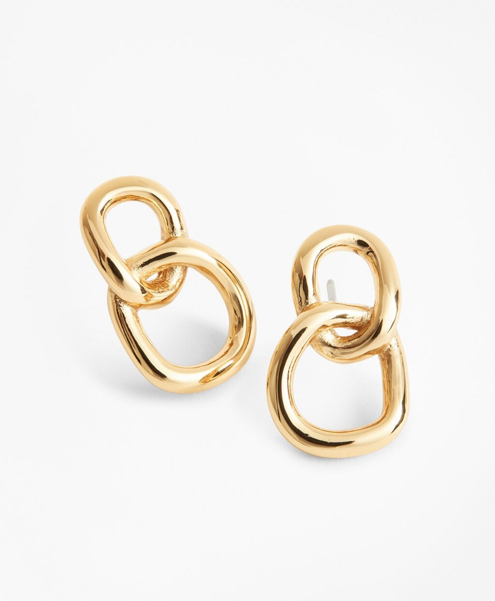 Gold-Plated Chain Earrings