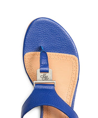 Tumbled Calfskin Thong Sandals