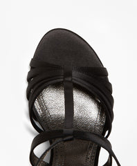 Satin High-Heeled Sandals