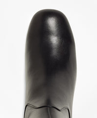 Elastic Back Leather Boots