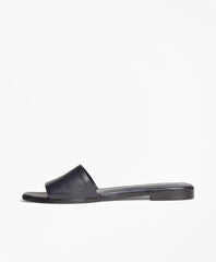 Leather Slide Sandals