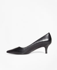 Leather Point-Toe Pumps