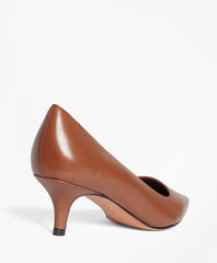 Leather Point-Toe Pumps