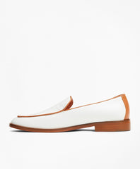 Leather Contrast-Trim Loafers