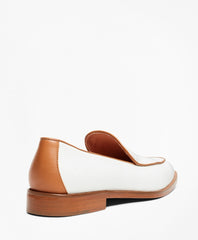 Leather Contrast-Trim Loafers