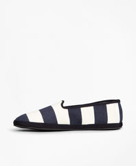 Striped Canvas Flats