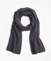 Cable-Knit Merino Wool Scarf