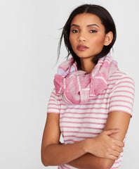 Striped Linen Oblong Scarf