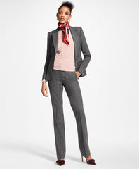 Pinstripe Stretch Wool Jacket