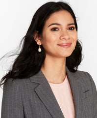 Pinstripe Stretch Wool Jacket